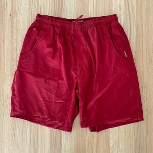 Men’s weatherproof Performance red swim trunks size L